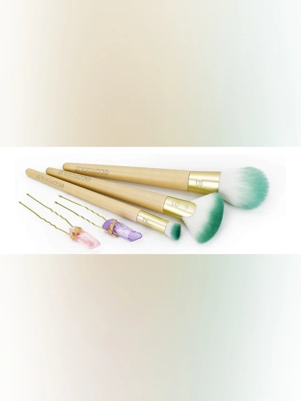 EcoTools Brush Sets. Glossy Finish Jade Infused Brush Set & Color Correcting Set